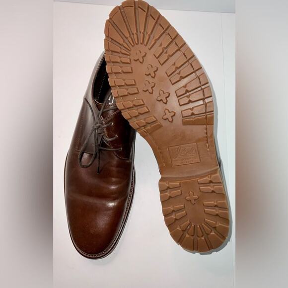 Johnston Murphy Men\'s Brown Oxford Dress Shoes Italy Leather Size 11.5 NWOT main image 5